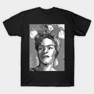 Frida Kahlo Black and White 7 T-Shirt